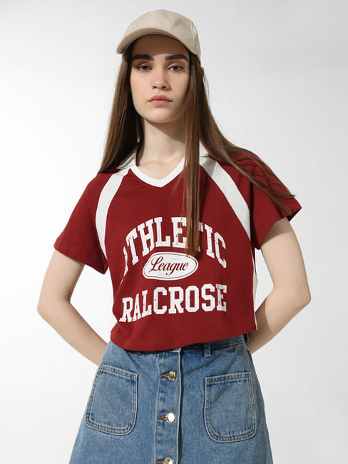 Red Varsity Polo T-shirt