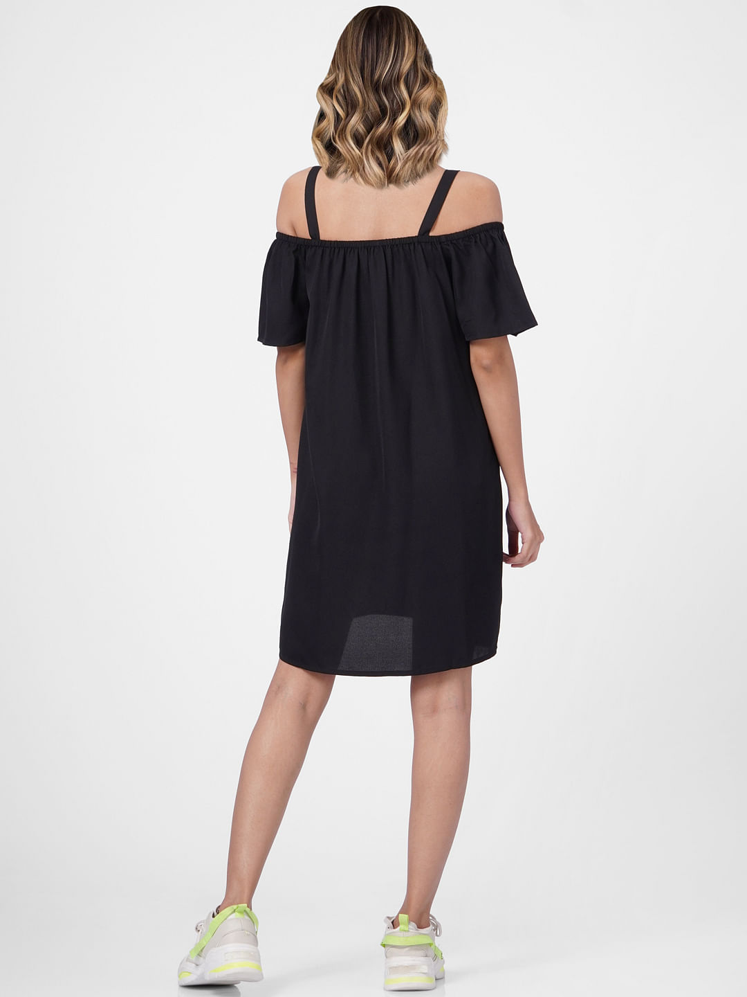 Cold shoulder sheath top dress