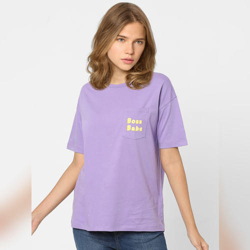 Purple Oversized T-shirt