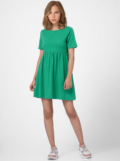 Green T-shirt Dress