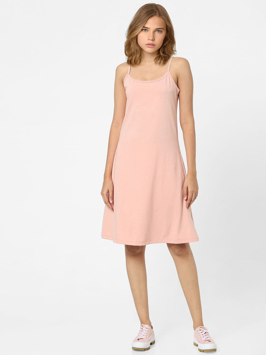 Baby pink slip clearance dress