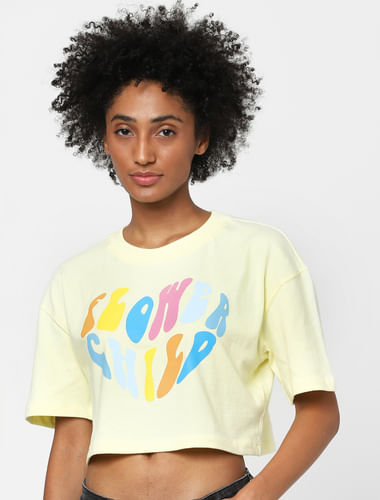 Yellow Cropped T-shirt