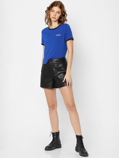 Blue Contrast Tipping T-shirt