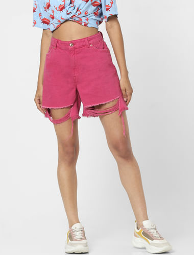 Summer Workwear: Washed Blue Straight Leg Denim Denis High Waisted Denim  Shorts For Women Stretchy And Comfortable, Available In Size 14 And Tall  From Shuishuyu, $14.94