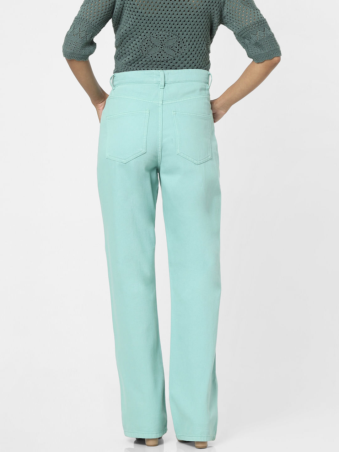 Women Regular Fit Green Viscose Rayon Trousers at Rs 449/piece | Ladies  Casual Trouser in Noida | ID: 2851291598488