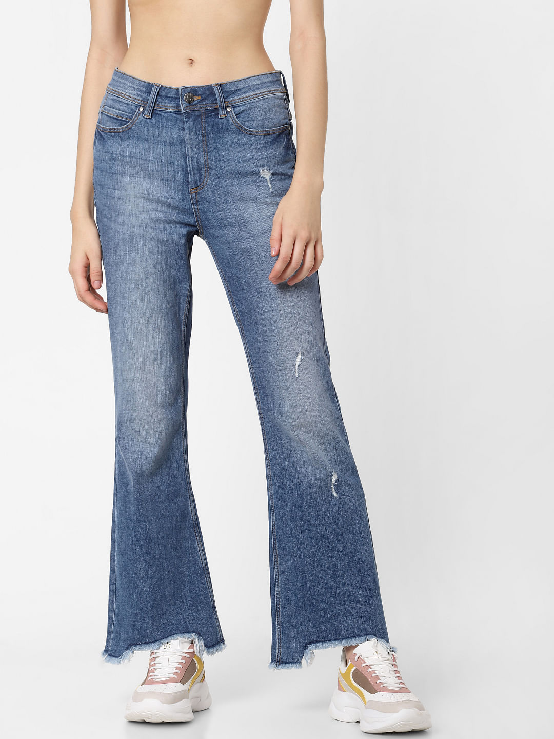 girls bootleg jeans