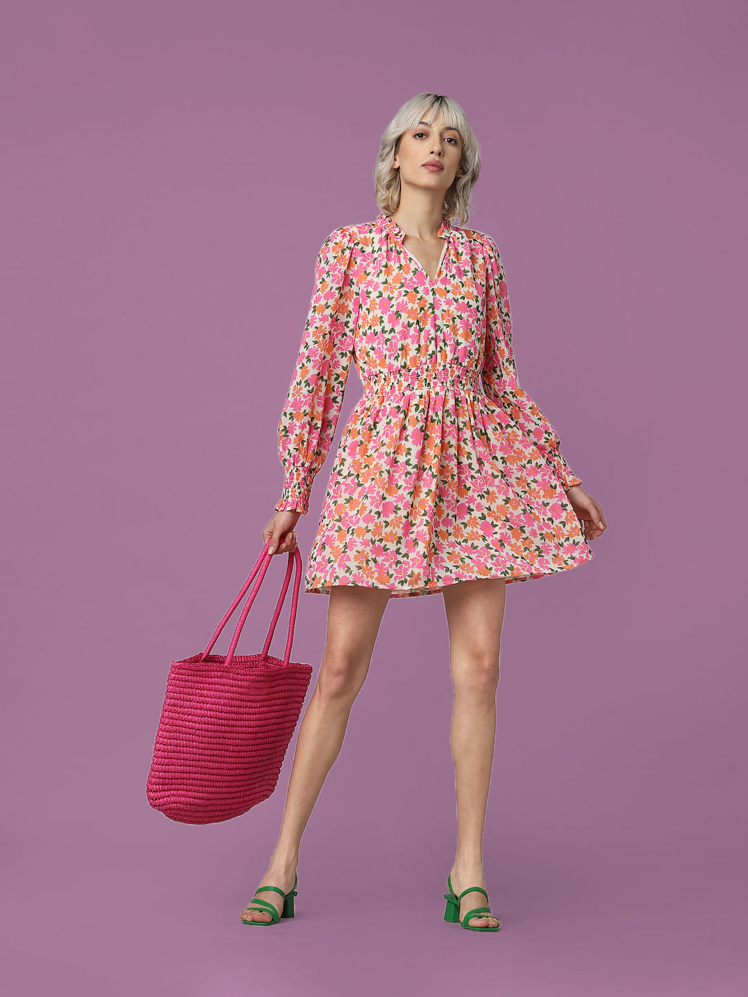 Charms Dress - Pink Floral – Thats So Fetch US
