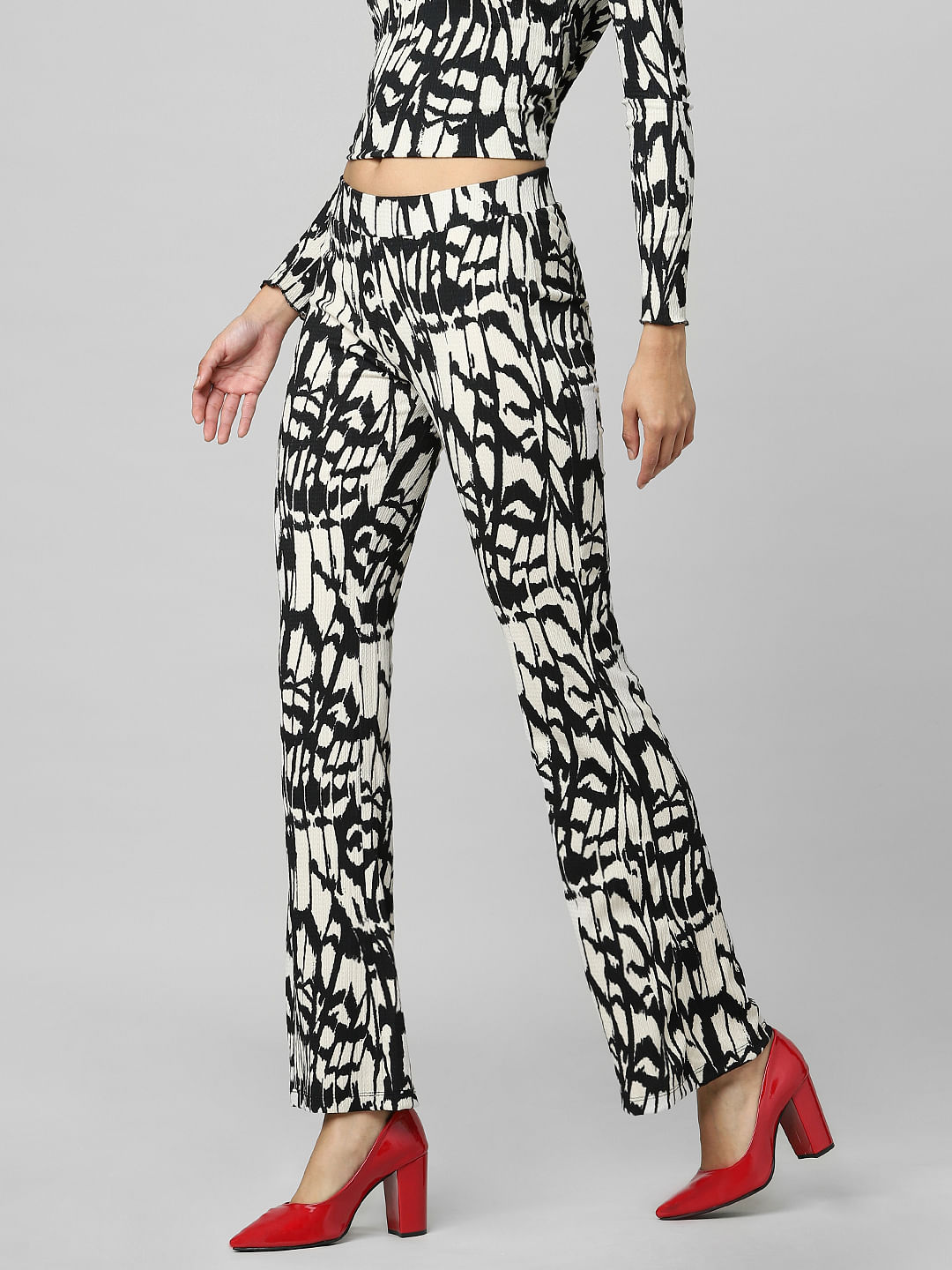 Buy Green High Rise Wide Leg CoOrd Pants for Women Online