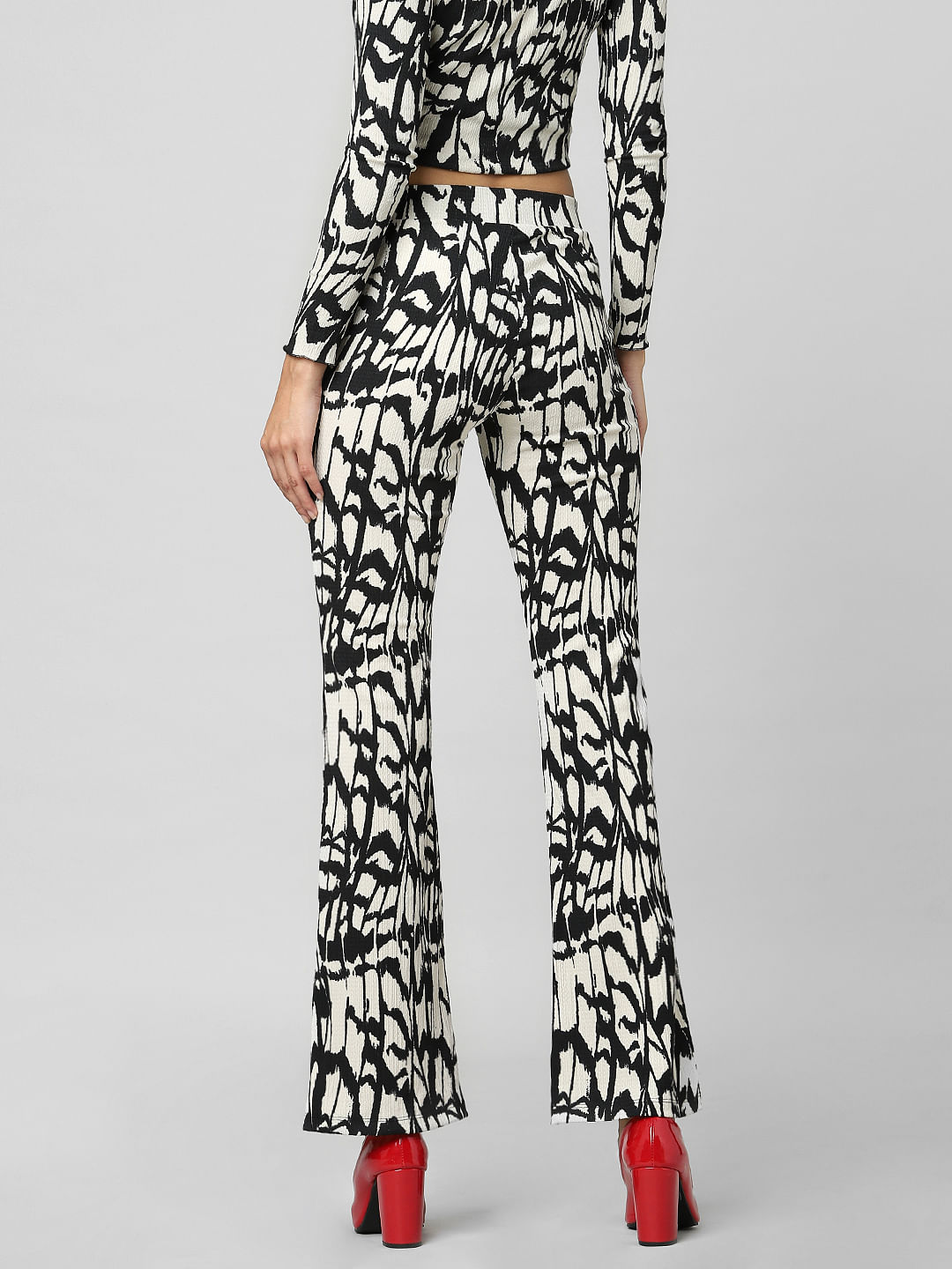MIXT by Nykaa Fashion Black And White Marble Print Pants Buy MIXT by Nykaa  Fashion Black And White Marble Print Pants Online at Best Price in India   Nykaa