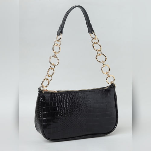 ONLY Black Baguette Bag
