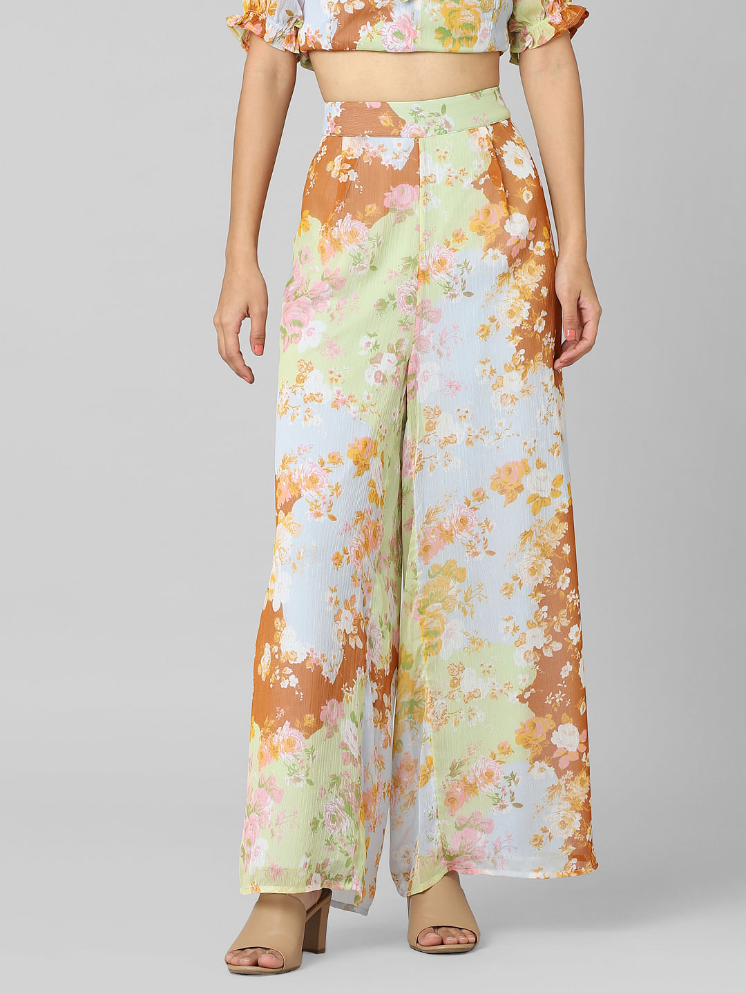 Buy Love  Roses Printed Wide Leg Trousers from the Next UK online shop