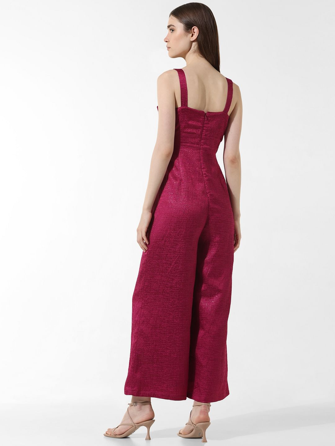 Pink shimmer jumpsuit online