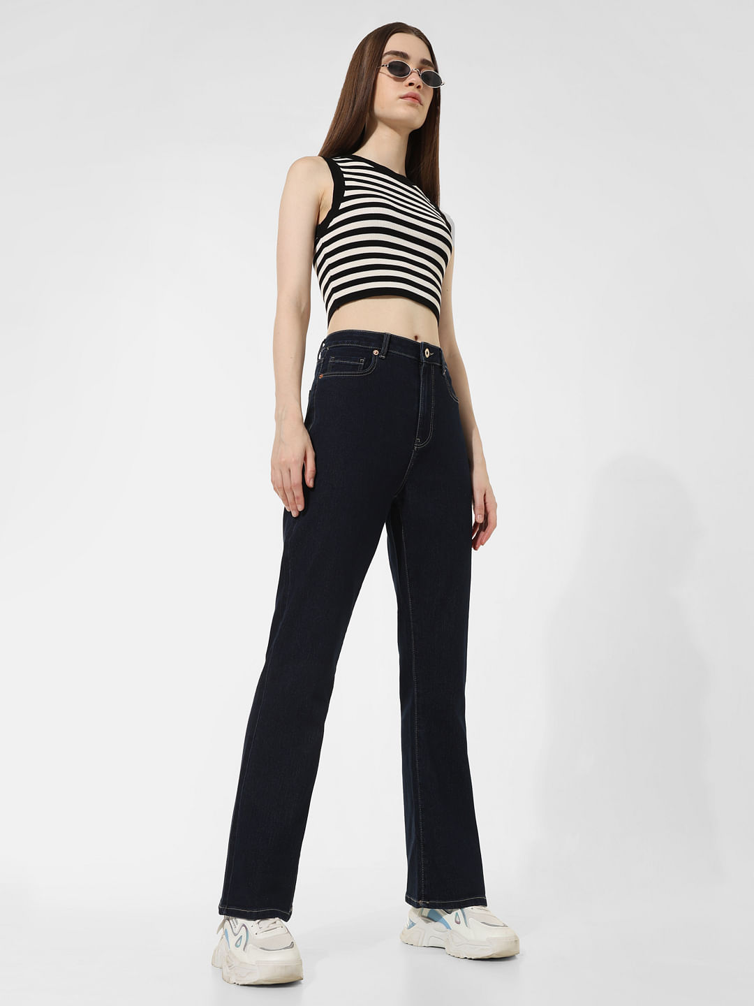 Buy Beige Trousers & Pants for Women by POPWINGS Online | Ajio.com