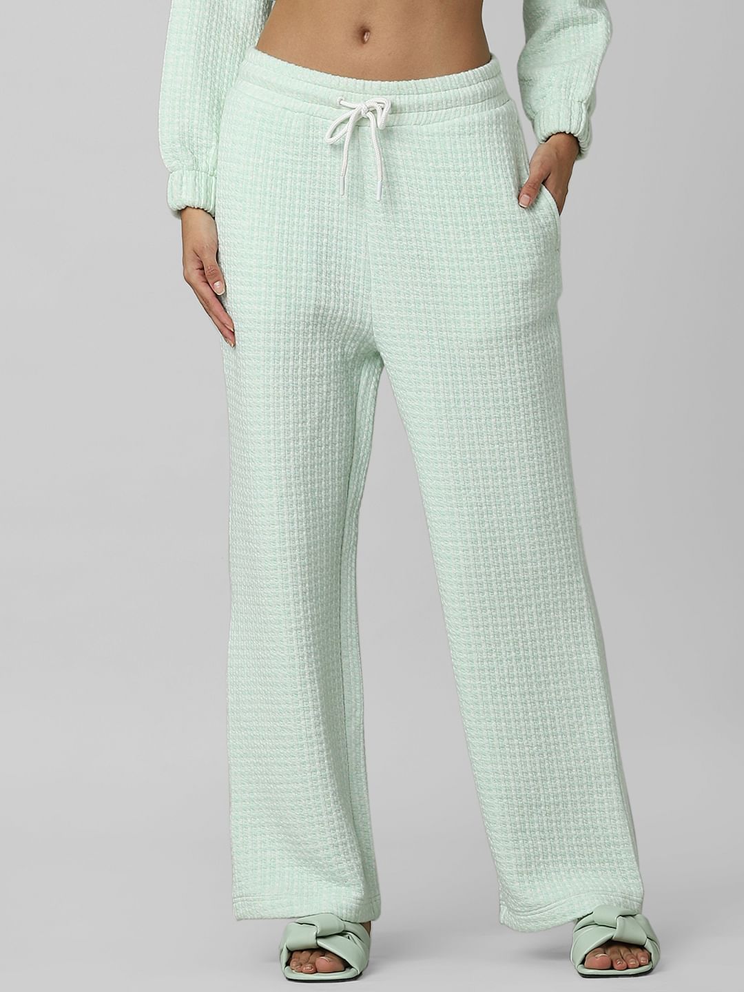 Mint Green Mid Rise Co ord Sweatpants