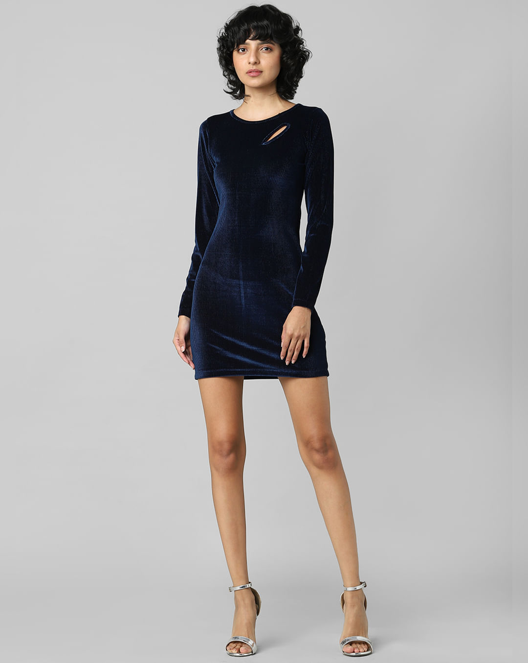 Blue Thermal Bodycon Dress – 4K Fashions
