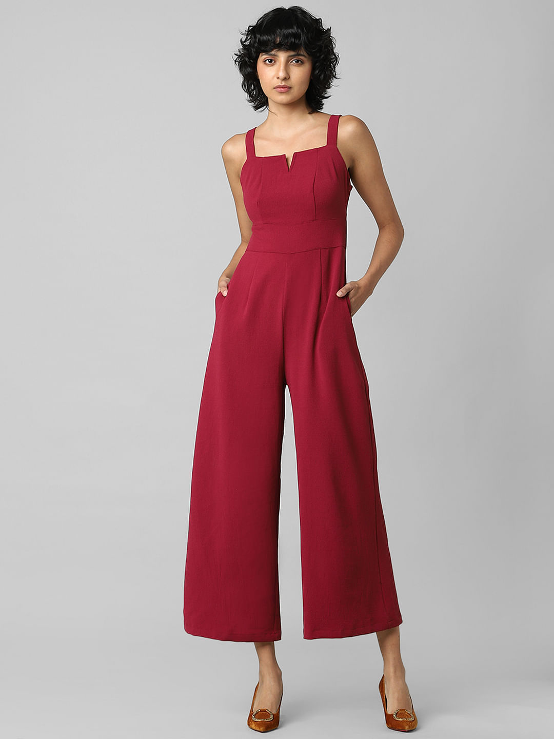 & Other Stories Sleeveless Flared Jumpsuit in Black Womens Clothing Jumpsuits and rompers Full-length jumpsuits and rompers 