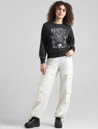  PRDECE Sweatshirt for Women- Ditsy Floral Raglan