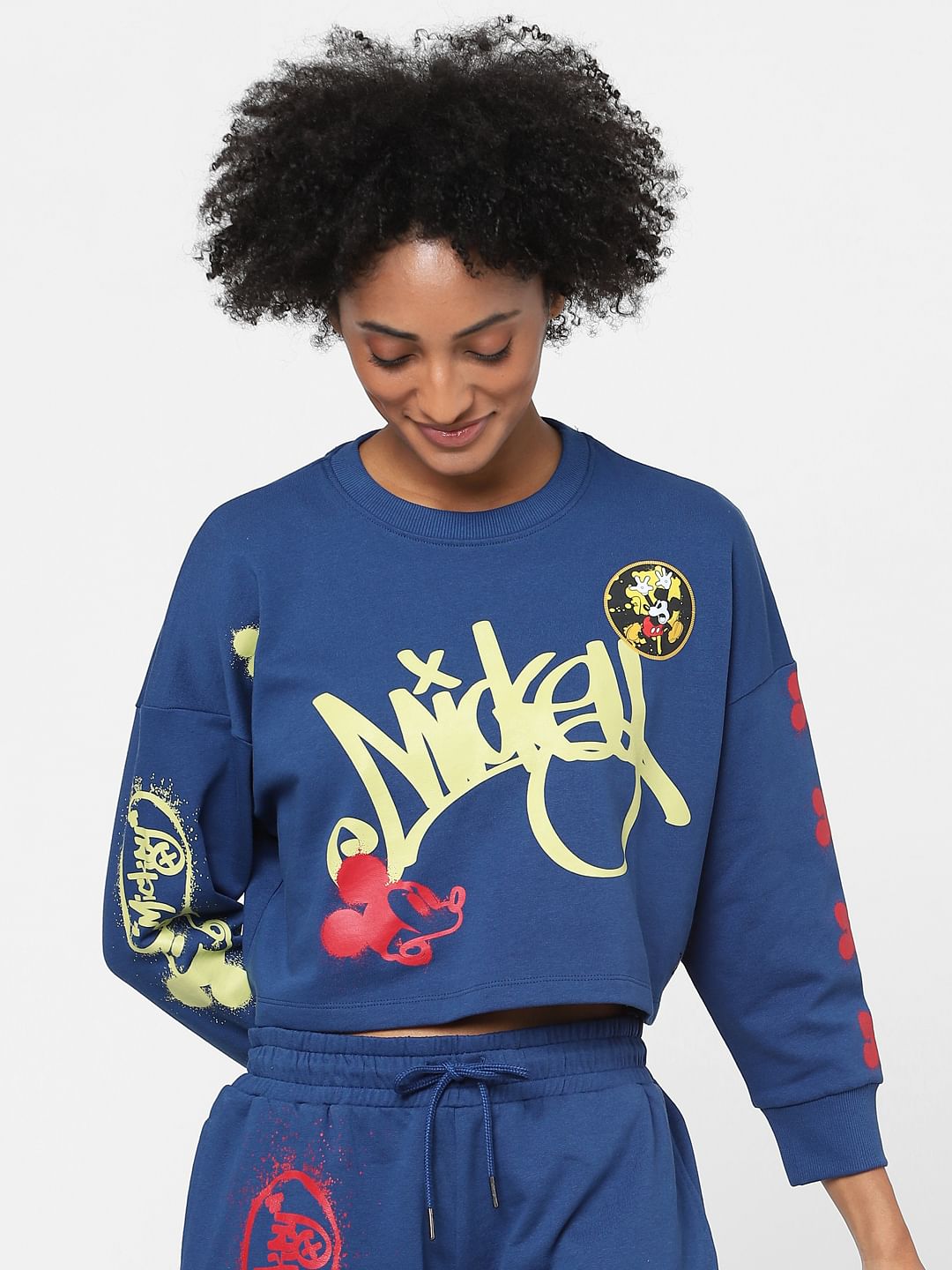 Cropped disney clearance sweatshirt