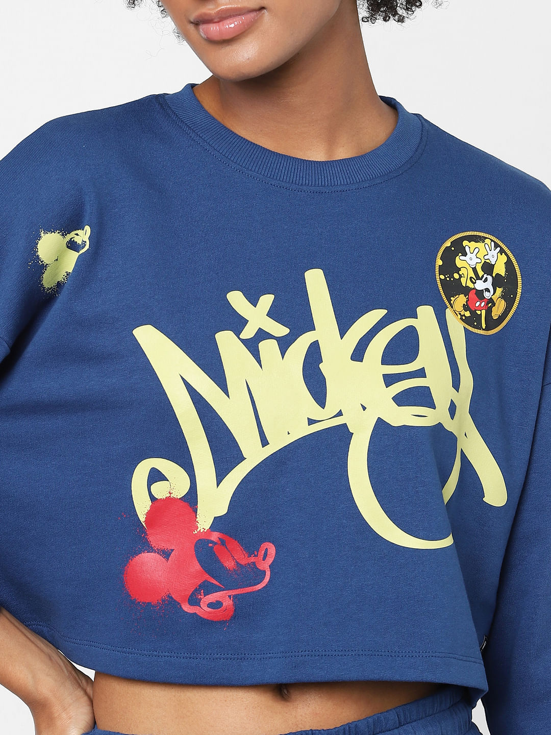 Disney cropped cheap sweatshirt