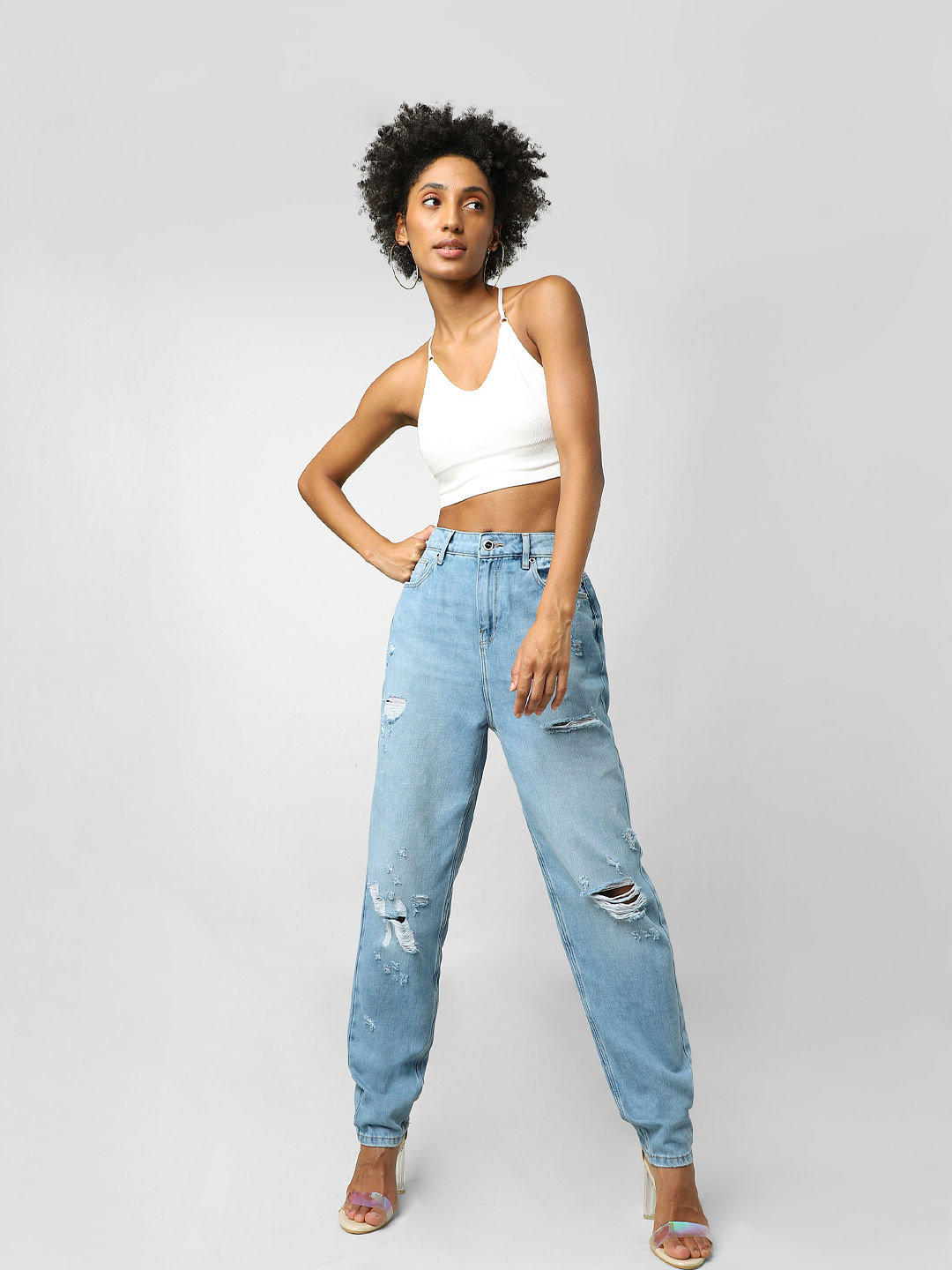 mom jeans low waist