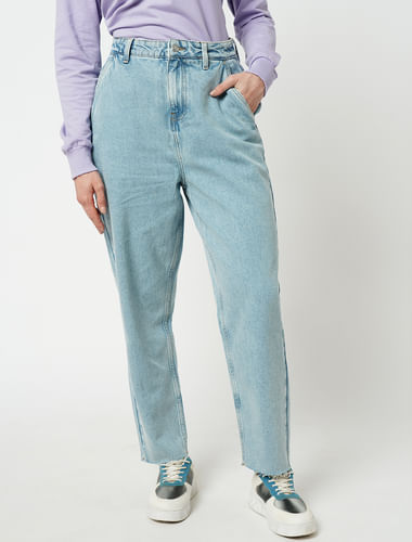 JDY by ONLY Light Blue High Rise Baggy Jeans