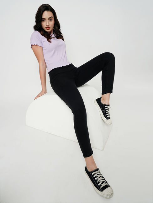 JDY by ONLY Black High Rise Jeggings