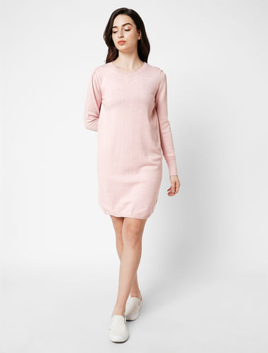 JDY by ONLY Pink Fitted Knit Dress