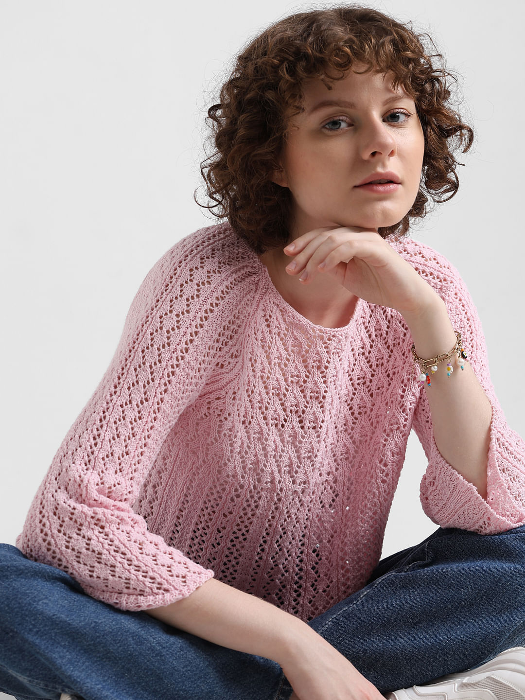 Light on sale pink pullover