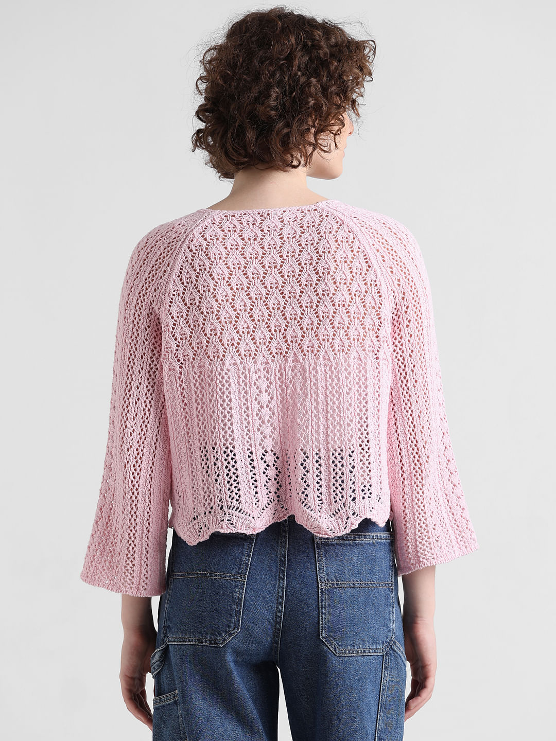 Light deals pink pullover