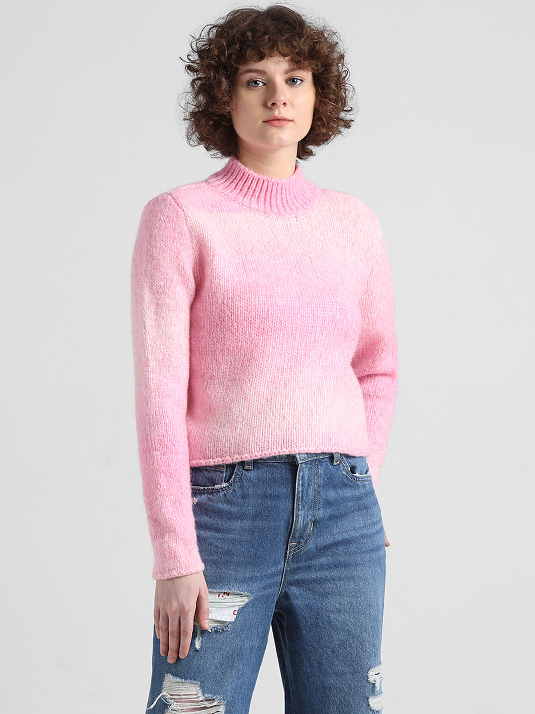 Boyfriend on sale sweater pink