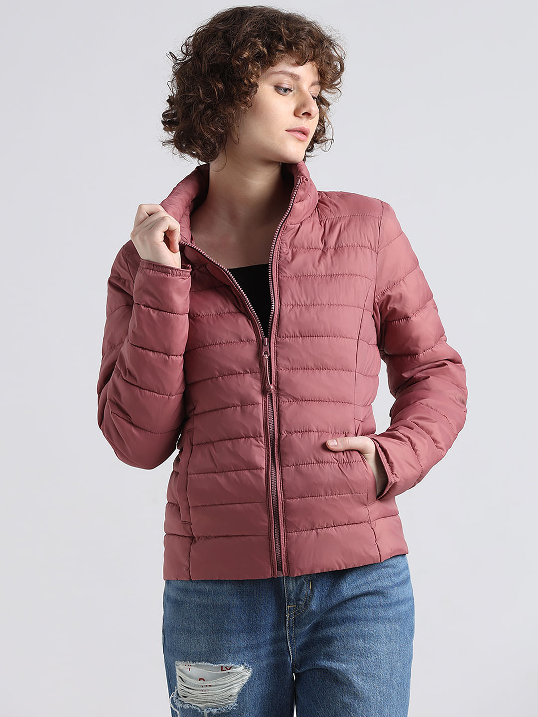 Only pink sales puffer jacket