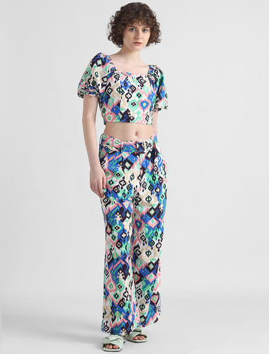 Off-white Printed Co-Ord Set  Co ords outfits, Pants set, Co ords