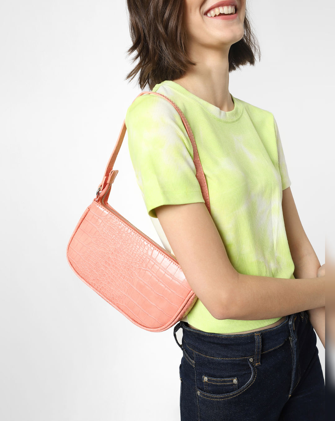 Pu Leather Shoulder Bag For Women, Simple Design Buckle Decor