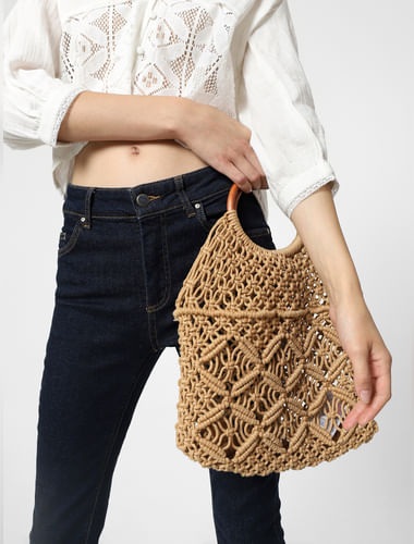 Brown Crochet Bag
