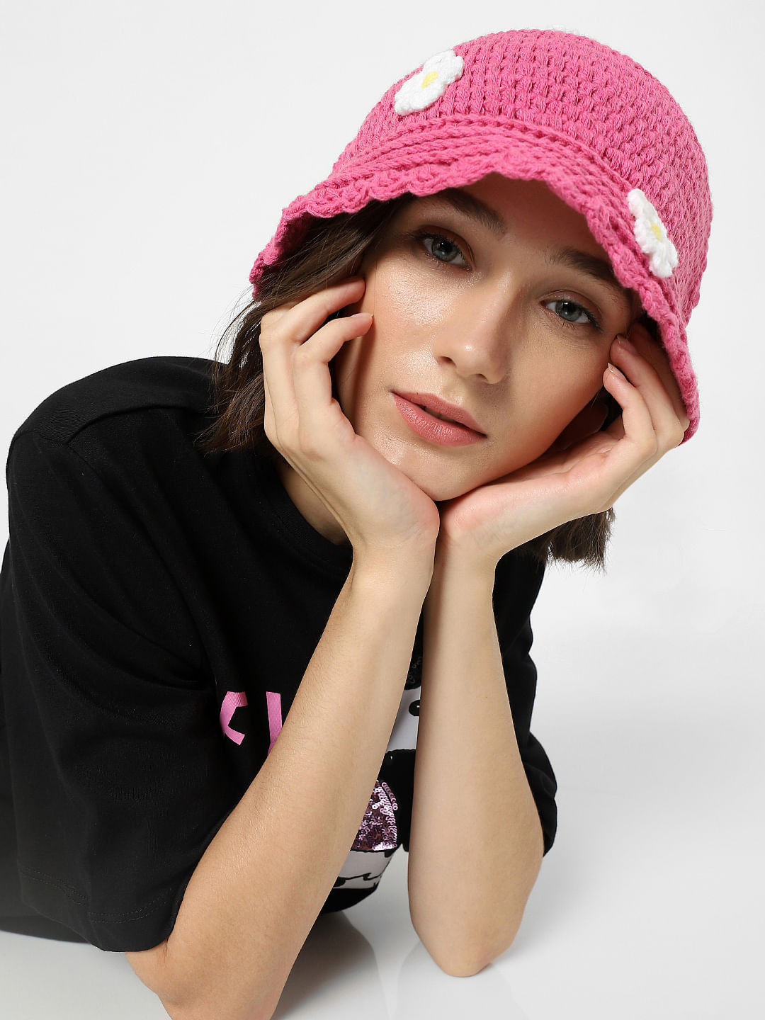 discount 40% Pink S WOMEN FASHION Accessories Hat and cap Pink Stradivarius hat and cap 