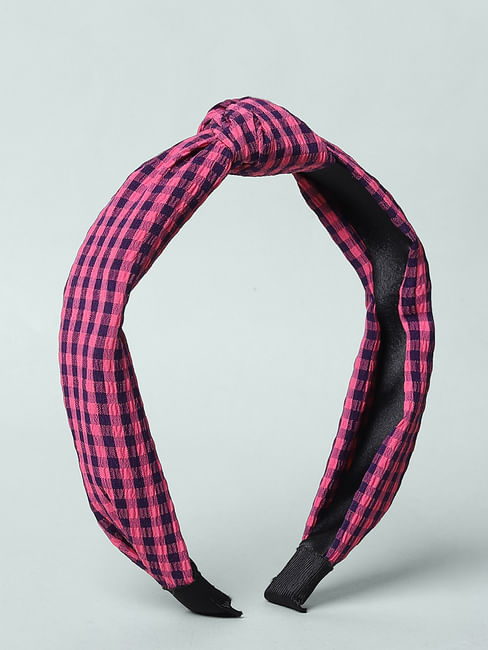 Pink Checks Hairband