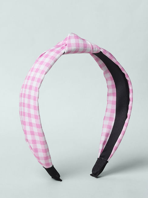 Pink Checks Hairband