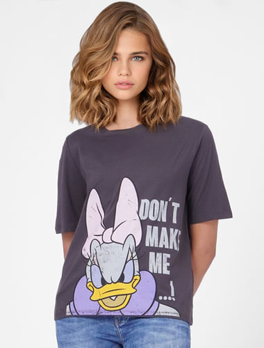 Black Donald Duck Graphic T-shirt