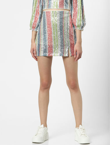 Multi-coloured Sequin Skirt