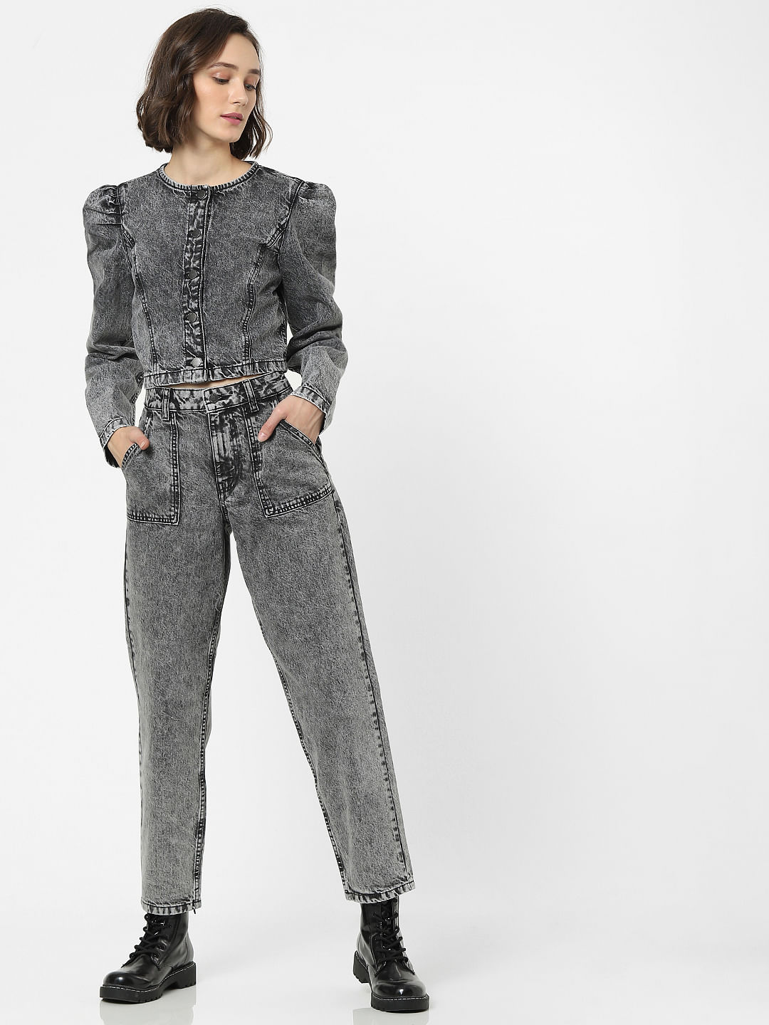 Zakanaka Zara Women's Button Down Zebra Print Denim Jacket Black Size -  Shop Linda's Stuff
