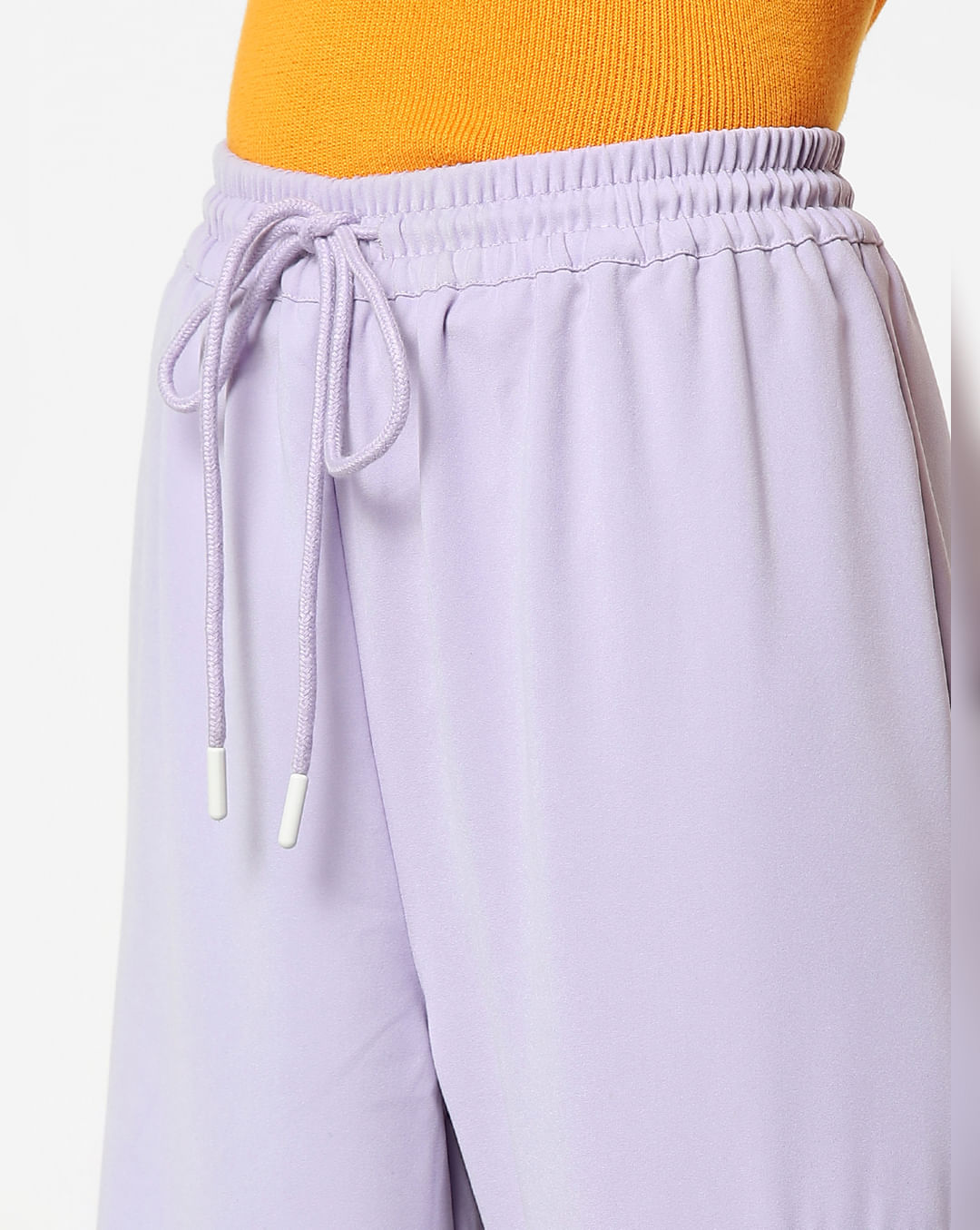 Buy Lilac High Rise Joggers for Women, ONLY