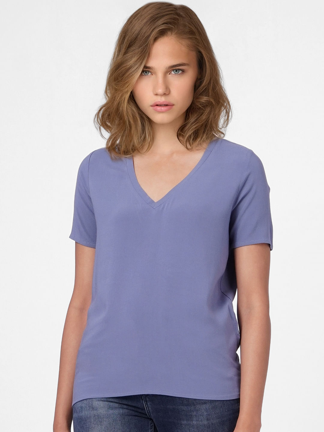 V neck tops outlet womens