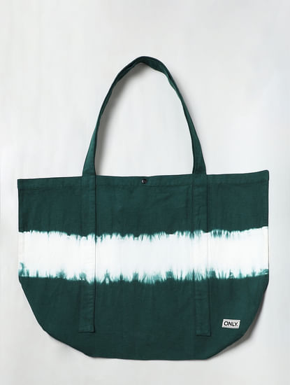Green Tie Dye Shopper Tote Bag