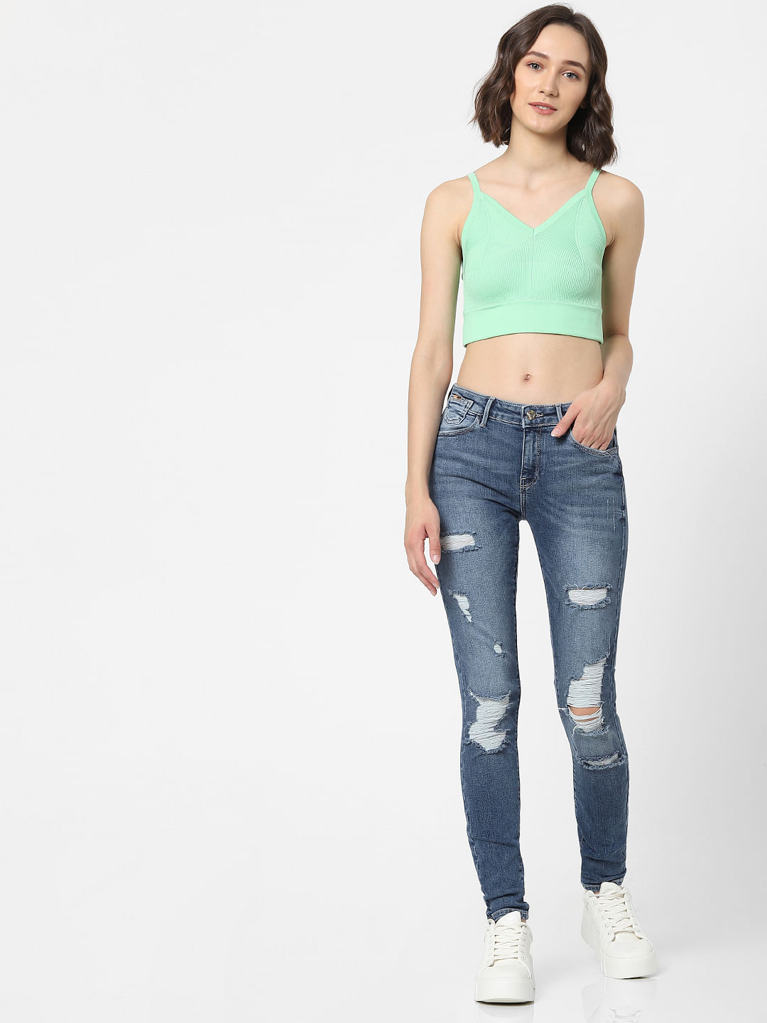 Sexy tops to wear with outlet jeans