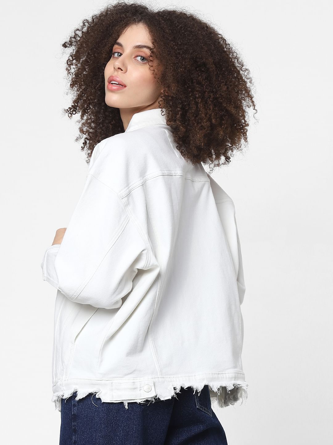 Only white outlet denim jacket