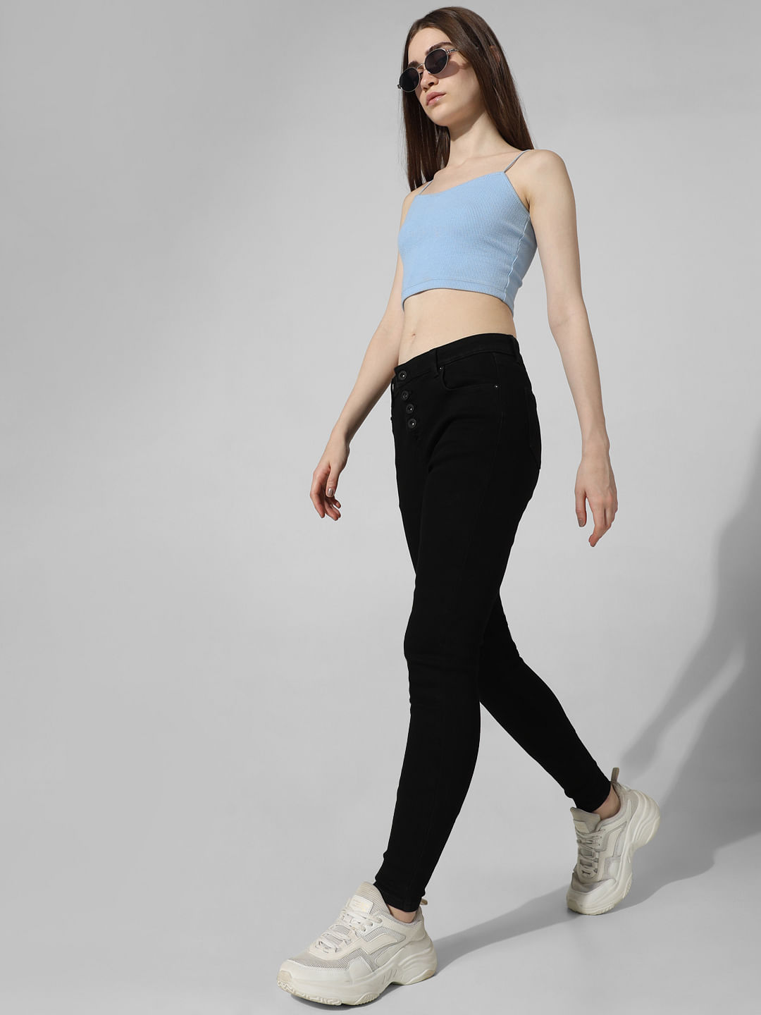 Buy Black Jeans & Jeggings for Women by Zizvo Online | Ajio.com