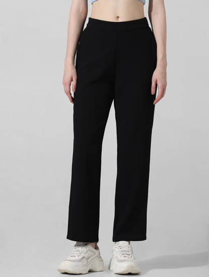 Dunnes Stores  Black Pull On Stretch Crop Trousers