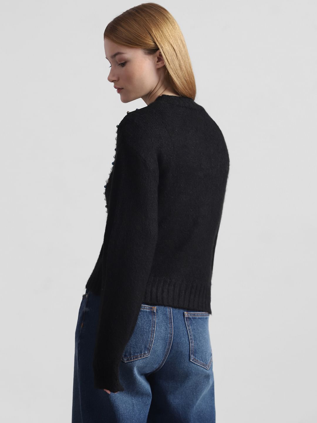 Black hotsell pearl sweater