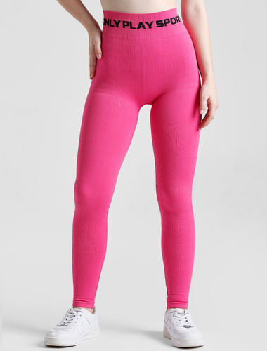 PLAY Pink High Rise Seamless Training Tights