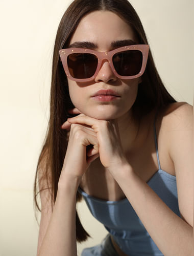Pink Cat-Eye Sunglasses